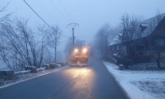 Atenție, șoferi clujeni! Polei pe mai multe drumuri din județ