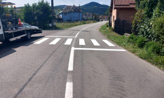 Marcaje rutiere pe alte 10 drumuri județene din Cluj. S-au trasat încă 136 de kilometri