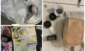 Trei traficanți de droguri, reținuți la Cluj: sute de grame de „cristal” și cocaină confiscate